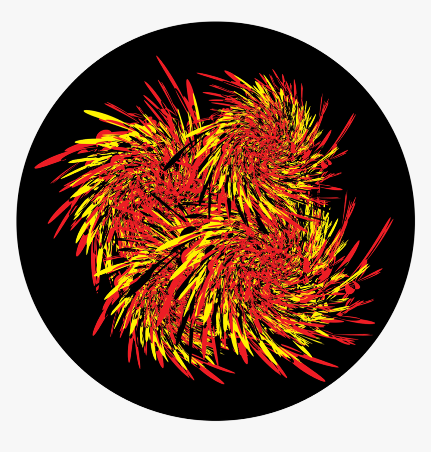 Apollo Design Cs-3468 Flame Thrower Colourscenic Glass - Circle, HD Png Download