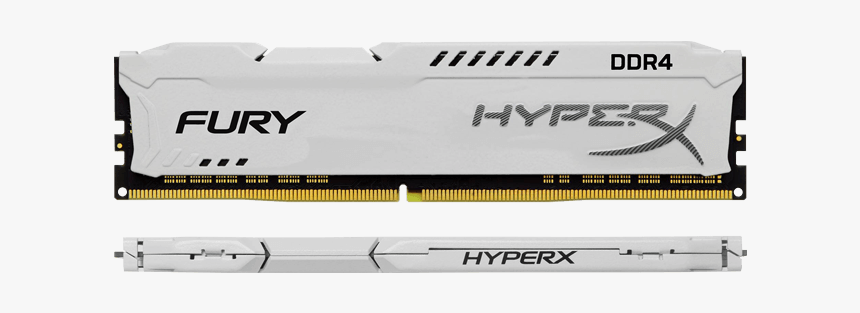 32gb Kit Hyperx Fury Ddr4 2933mhz, Cl17, White, Dimm - Kingston Hyperx Fury White, HD Png Download