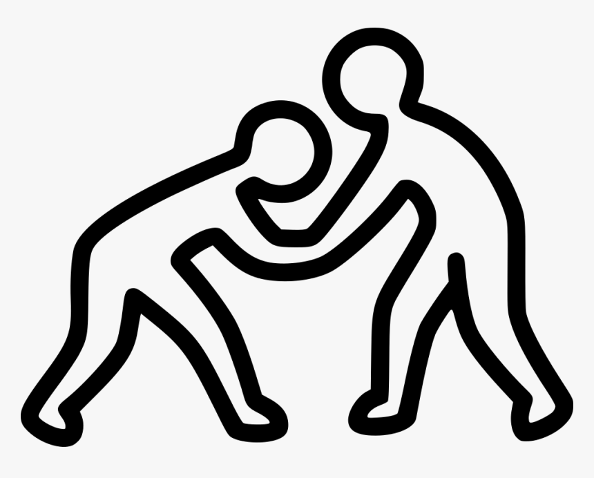 Fighting Fight Club Judo Karate Sambo Kadochnikov Taekwondo - Line Art, HD Png Download