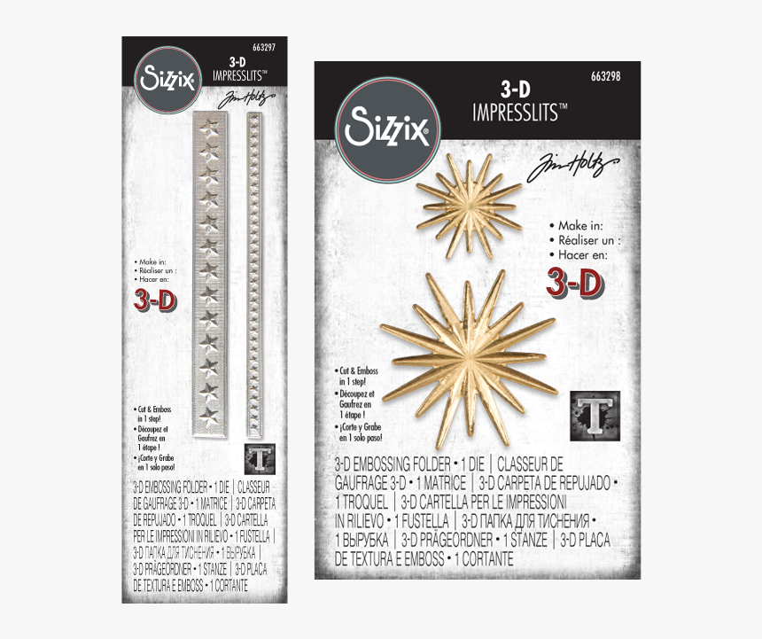 3 D Texture Fades ™ Embossing Folder Crackle, HD Png Download