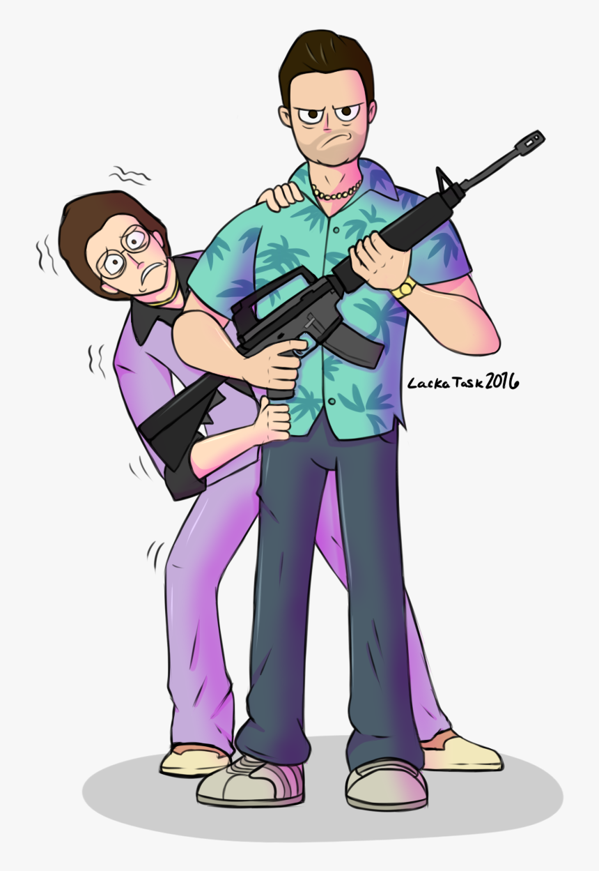 Tommy And Ken From Gta Vice City Just Finished The - Tommy Gta Vice City Png, Transparent Png