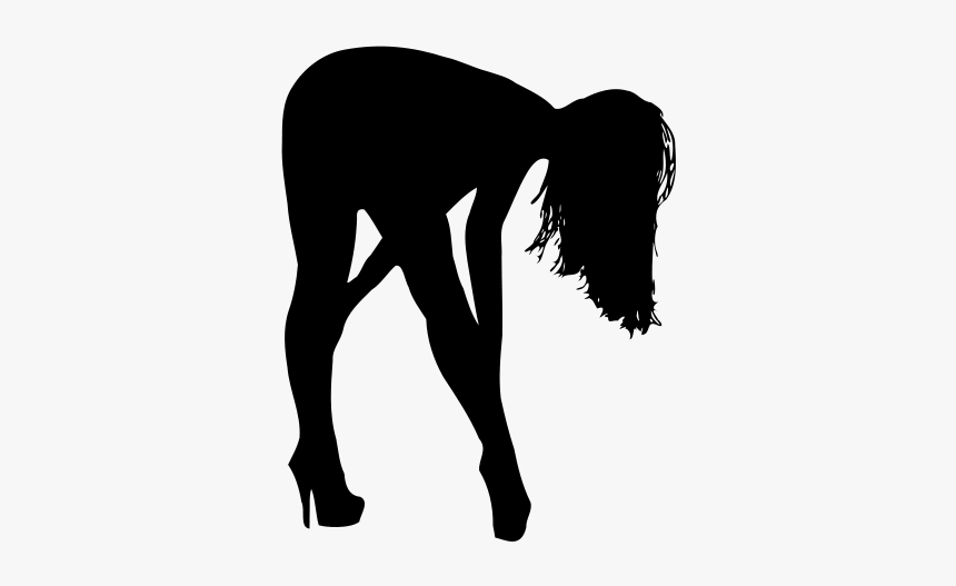 Anal Sex - Woman Bending Over Silhouette, HD Png Download