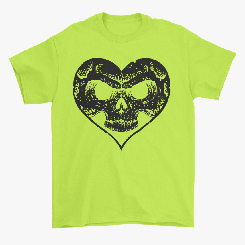 Heart Skull T-shirt - Heart, HD Png Download