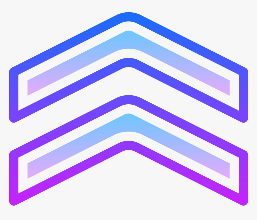 This Icon Represents Chevron, It Is Two Triangle Lines - Señales De Trafico Triangulares, HD Png Download