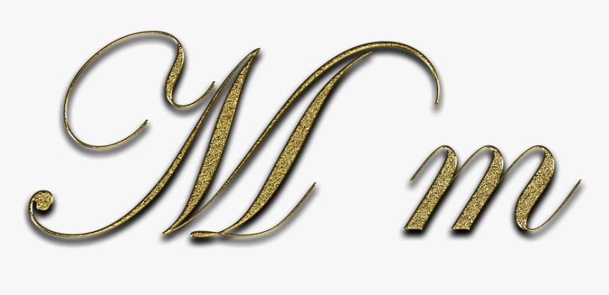Gold Glitter Letters Png, Transparent Png