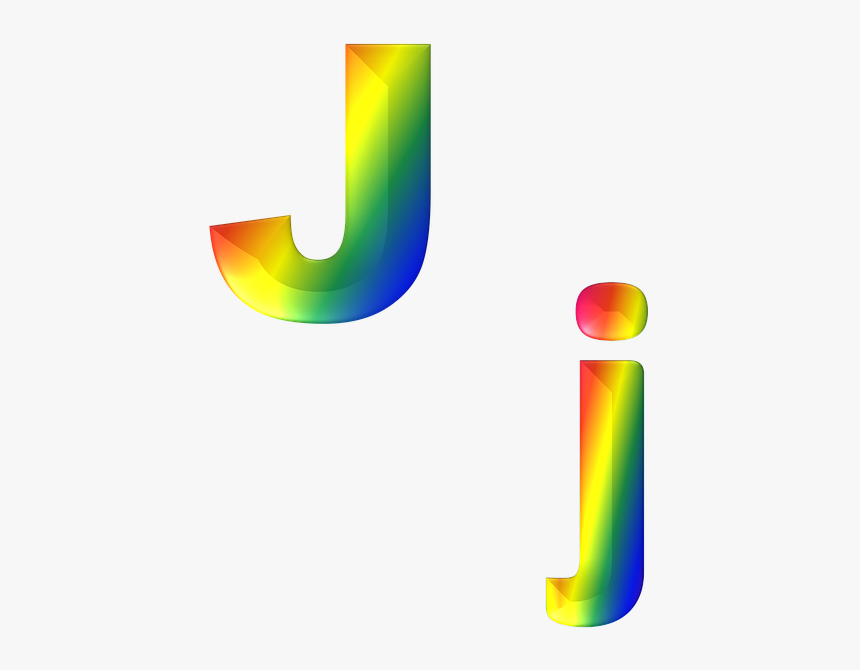 Letter J Download Transparent Png Image - Rainbow Letter J, Png Download