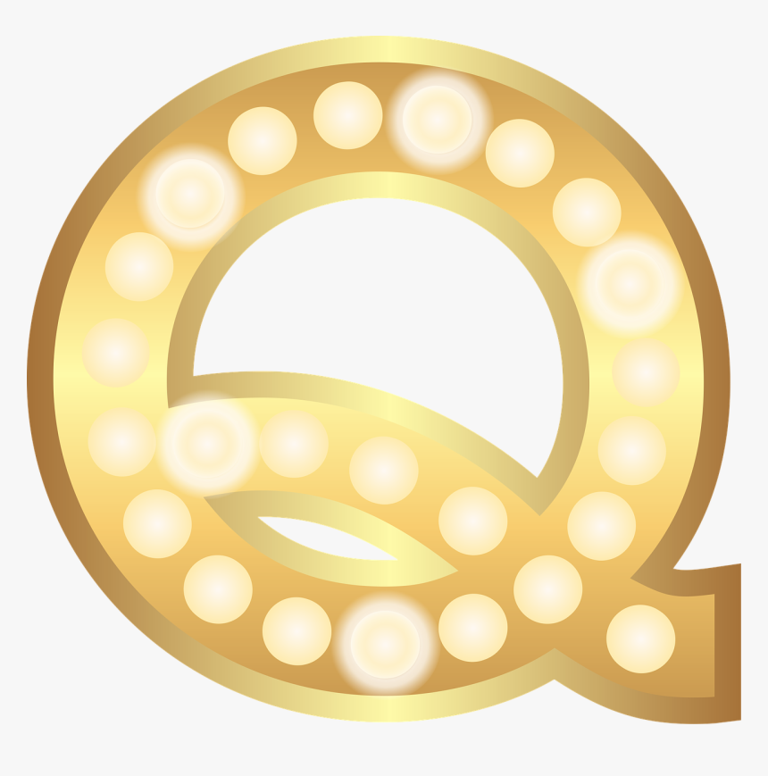 Q Glamour Gold Free Photo - Clipart Png Gold Letter Q, Transparent Png