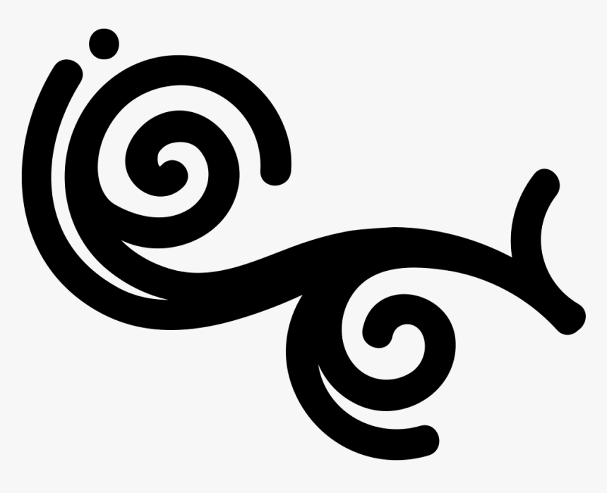 Spirals Floral Ornament - Icon Ornament, HD Png Download