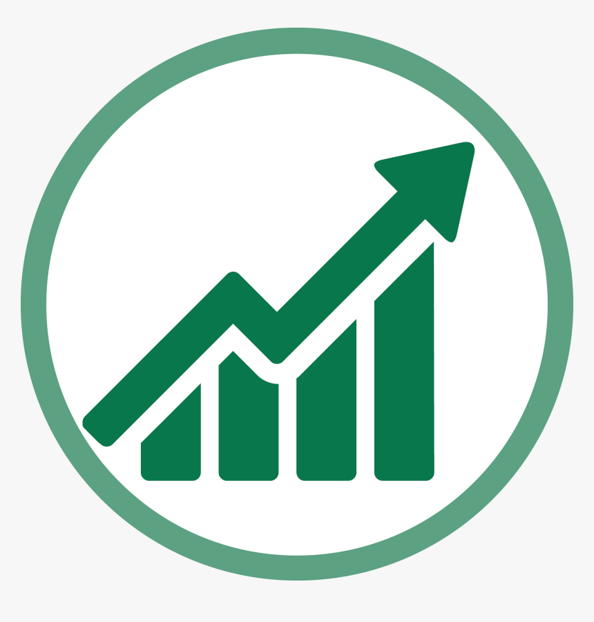 Growth Black Png Icon, Transparent Png