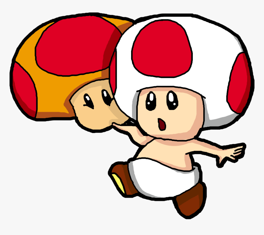 Person Clipart Dizzy - Baby Toad From Mario, HD Png Download