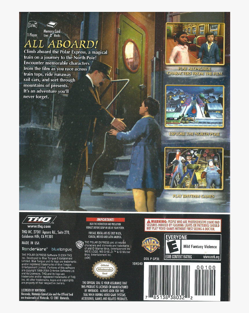 Ps2 The Polar Express, HD Png Download