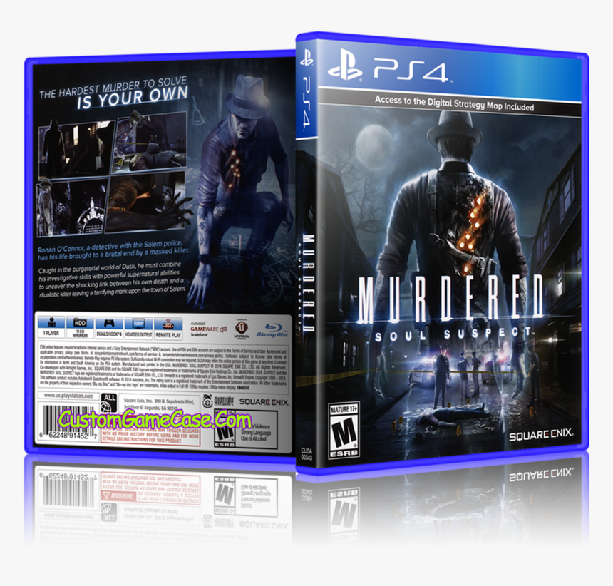 Murdered Soul Suspect - Murdered Soul Suspect Ps4 Cover, HD Png Download