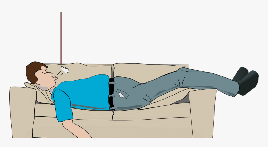 Sleeping On Big Couch, HD Png Download