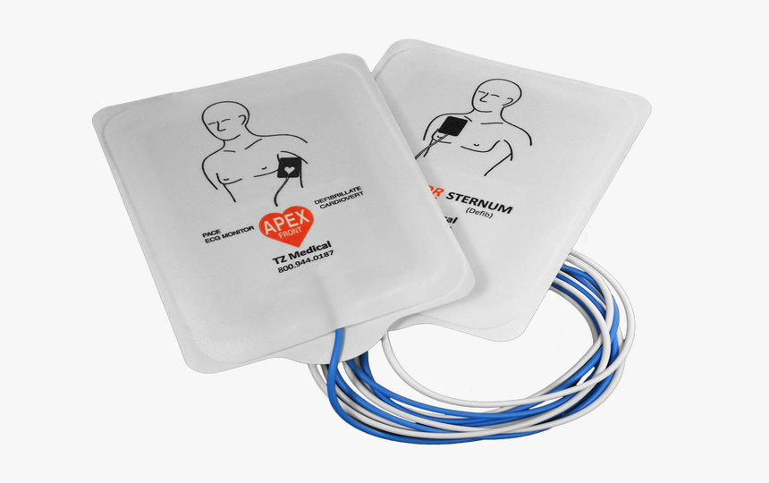 Adult Electrodes1525828294 37497 - Pad Electrodes In Defibrillator, HD Png Download