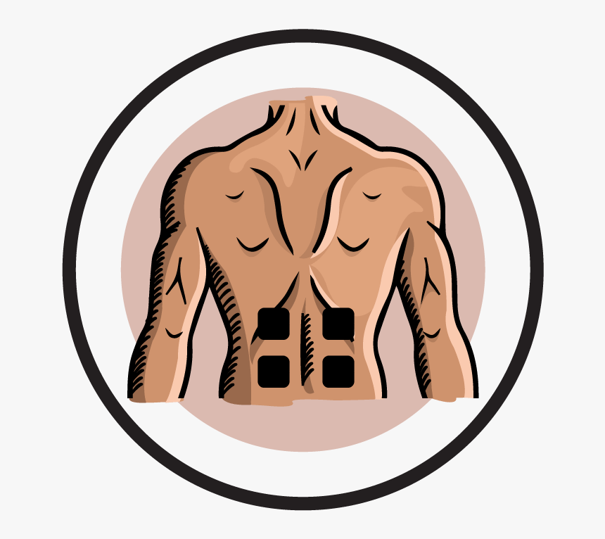 Collection Of Free Hamstringing Download On Ubisafe - Electrode Tens Pad Placements For Low Back Pain, HD Png Download