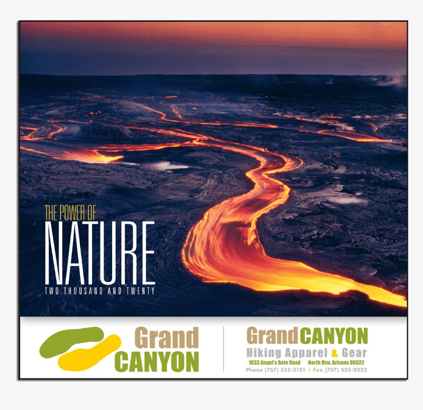 Picture Of The Power Of Nature Wall Calendar - Calendar, HD Png Download