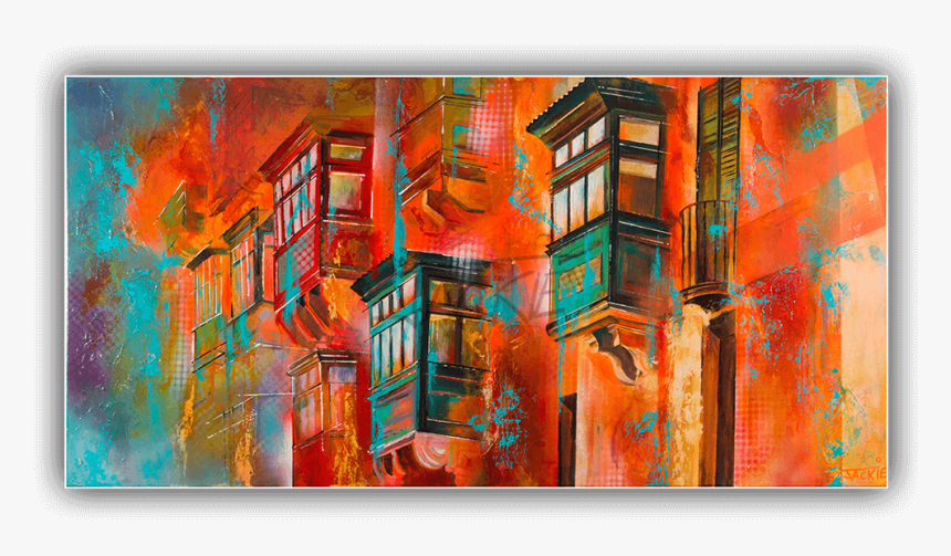 Abstract Painting Jackie Micallef Artist Malta Maltese - Modern Art, HD Png Download