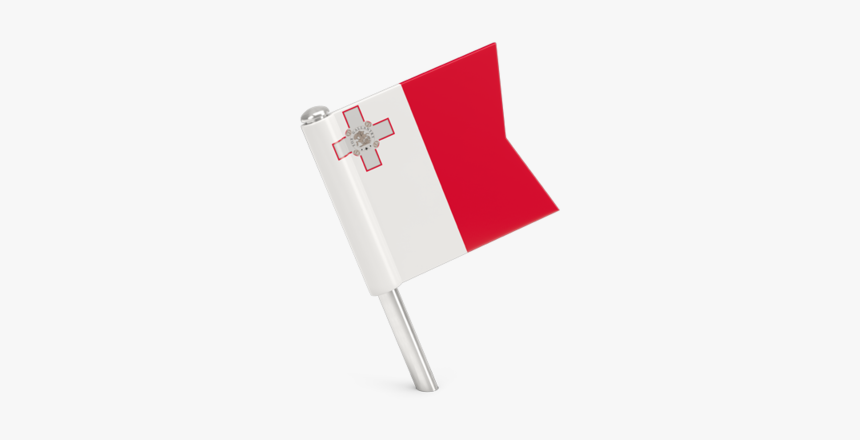 Square Flag Pin - Flag Of Malta Png, Transparent Png
