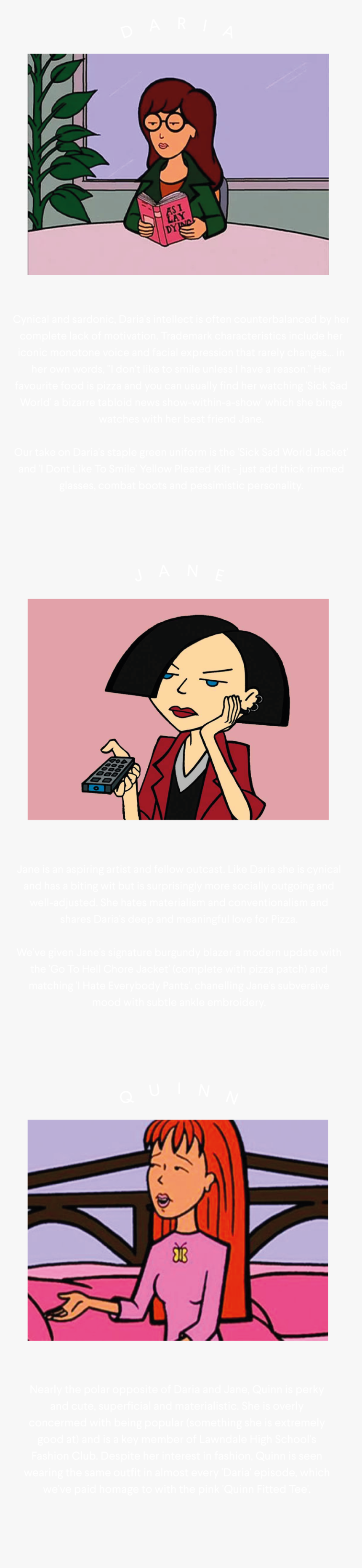 Lazy Oaf X Daria - Jane From Daria, HD Png Download