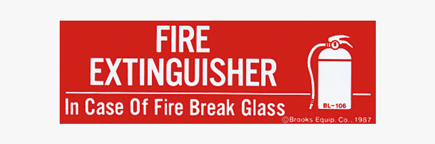 Fire Extinguisher - Sign, HD Png Download