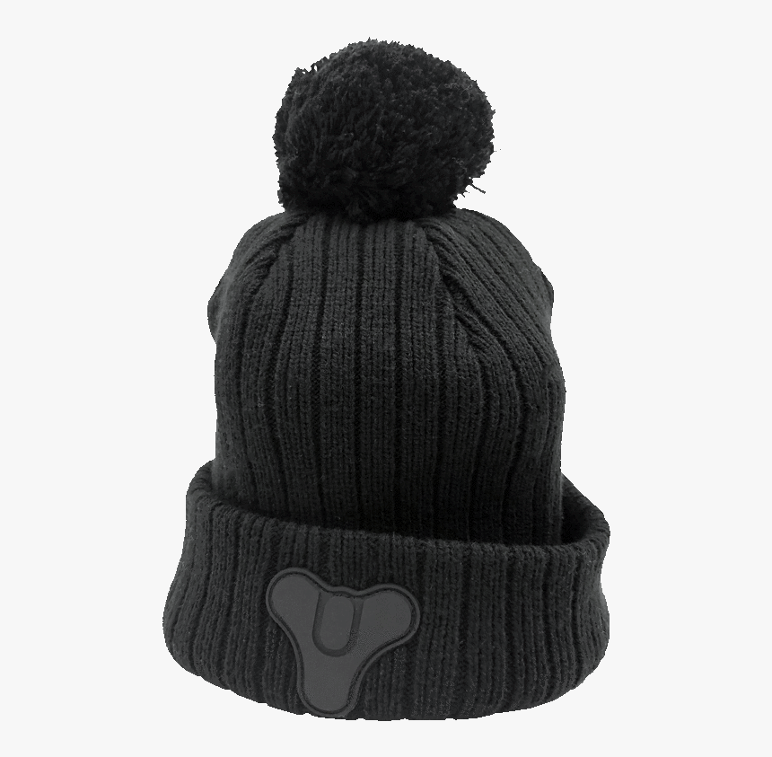 Destiny Tricorn Pom Beanie - Knit Cap, HD Png Download