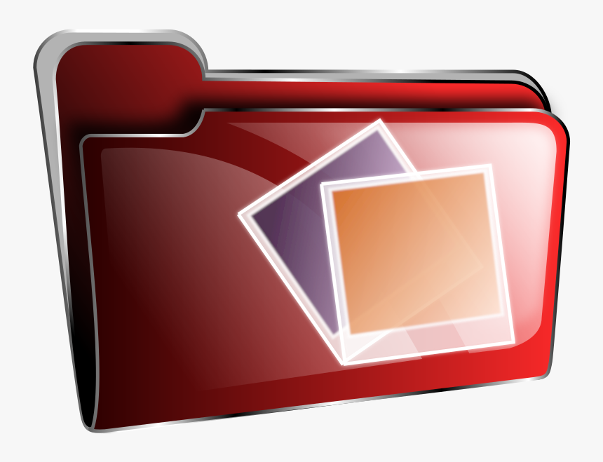 Folder Icon Red Photos - Red Music Folder Icon, HD Png Download