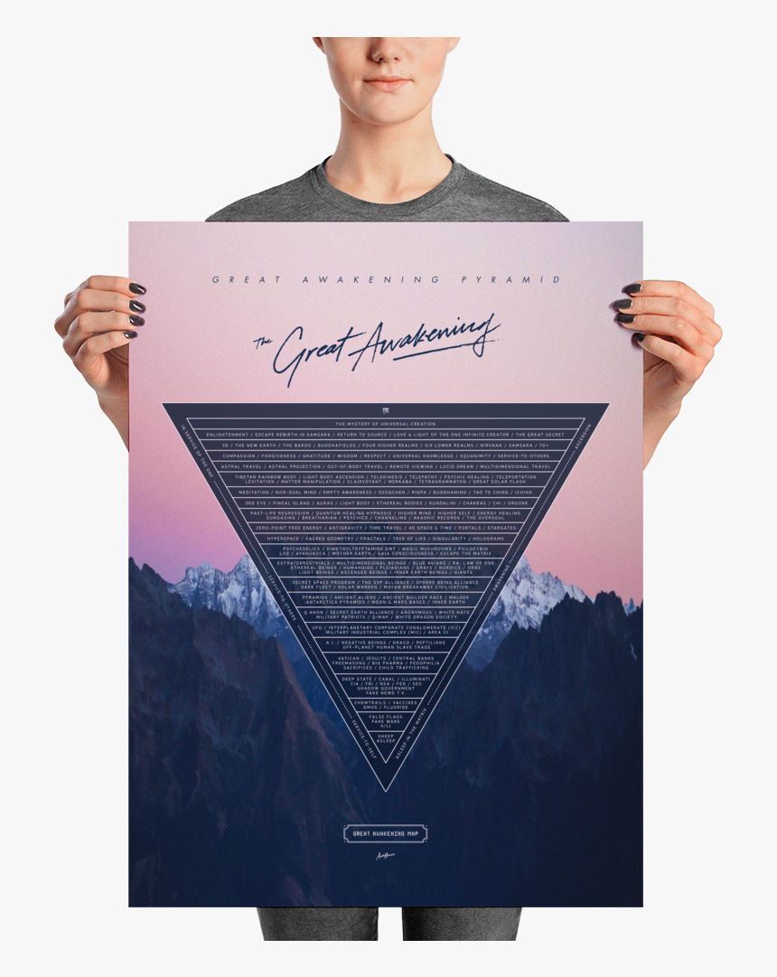 Greatawakeningpyramid Poster Gam Mockup Person Person, HD Png Download