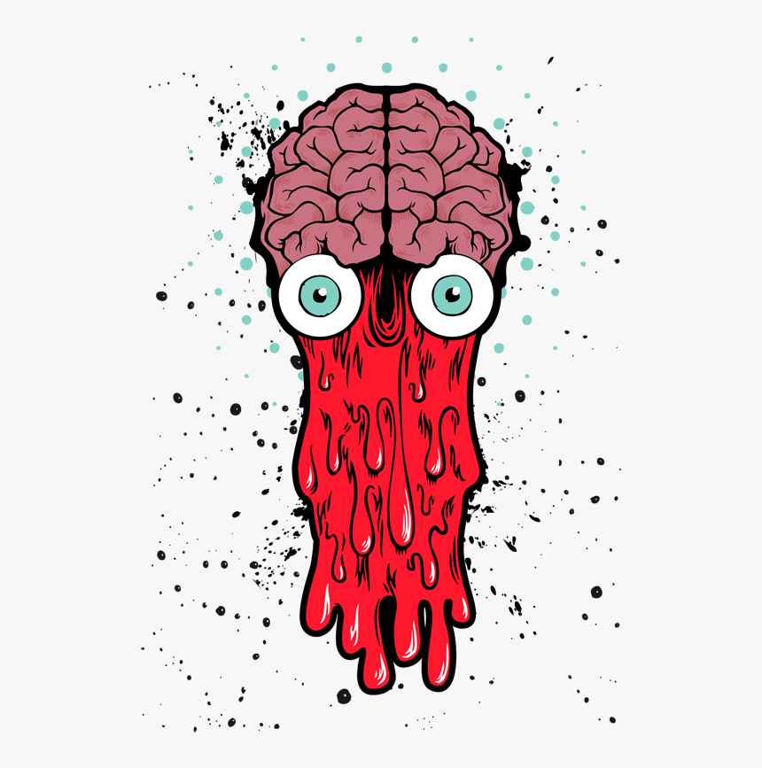 Clipart Brain Vector - T Shirts Designs Png, Transparent Png