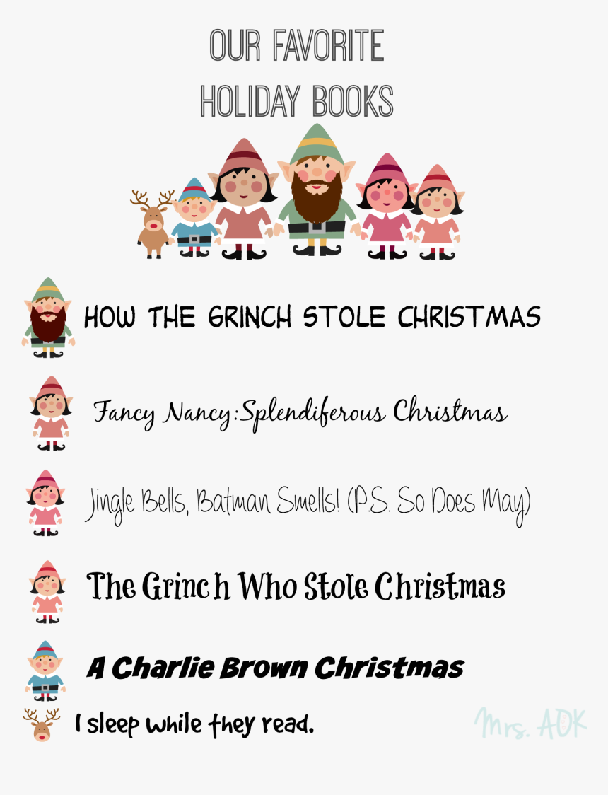 Our Favorite Holiday Books - Cartoon, HD Png Download