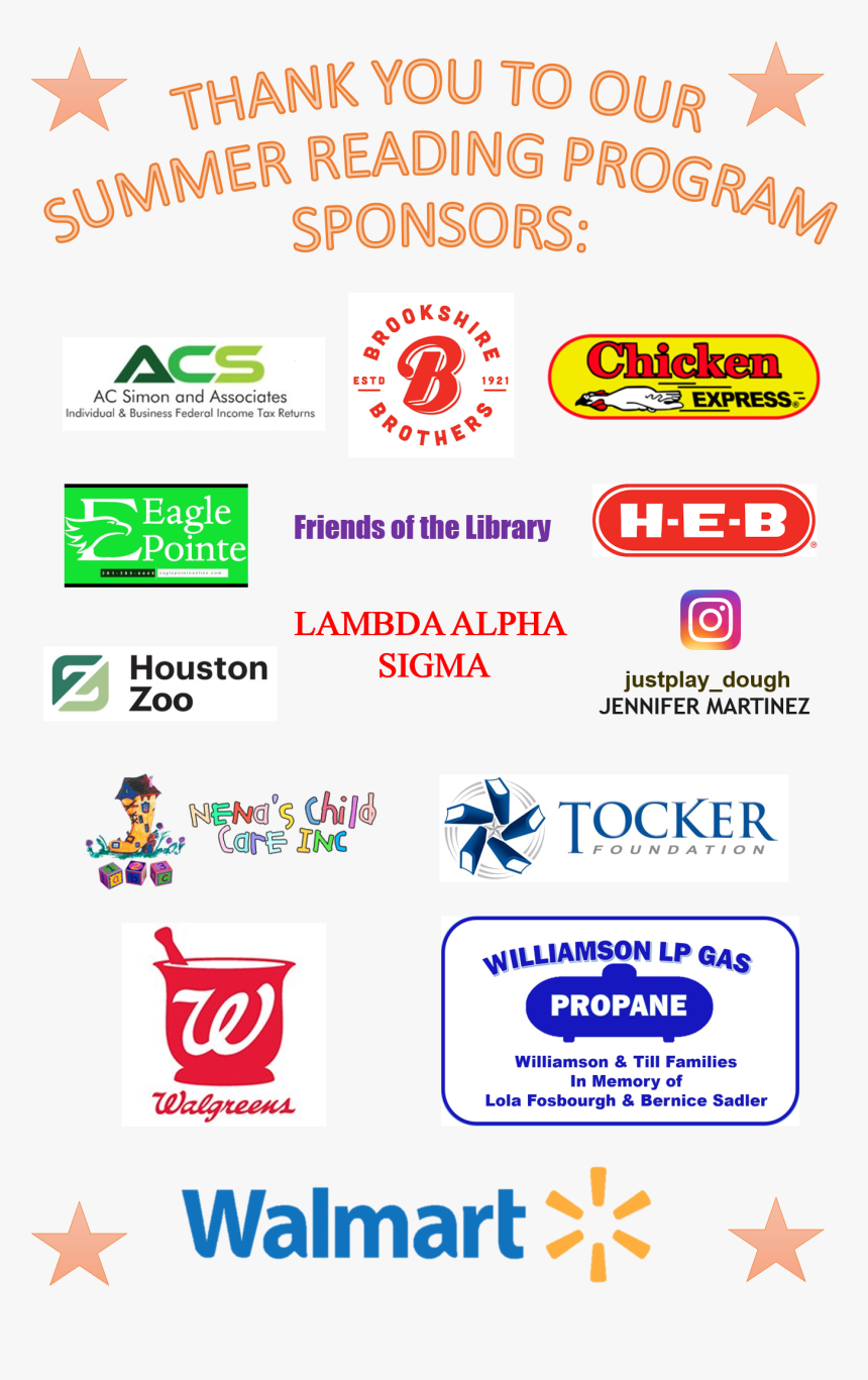Thank You Sponsors - Walmart, HD Png Download