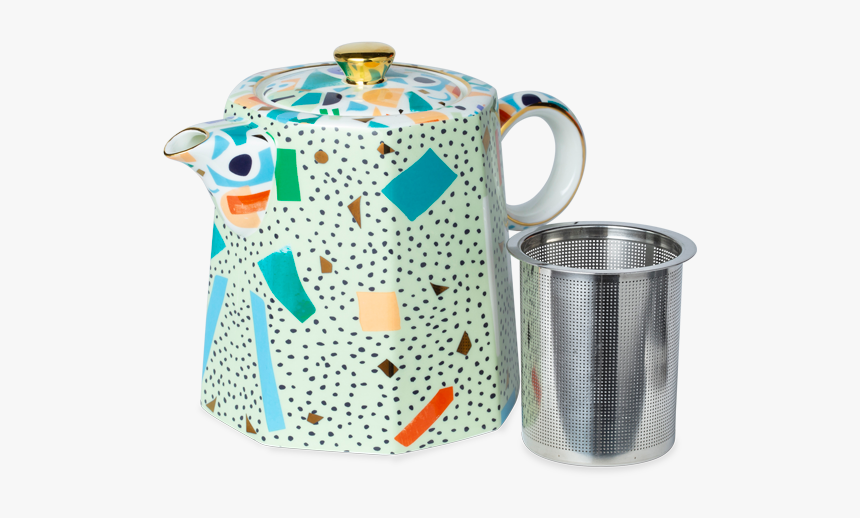 Confetti Teapot Mint - Ceramic, HD Png Download