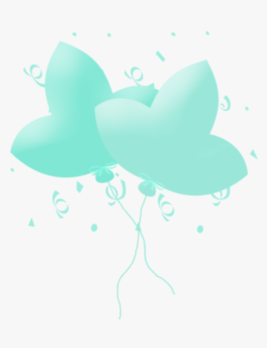 #ftestickers #confetti #balloons #cute #green - Illustration, HD Png Download