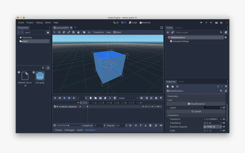 Godot-rotation - Multimedia Software, HD Png Download