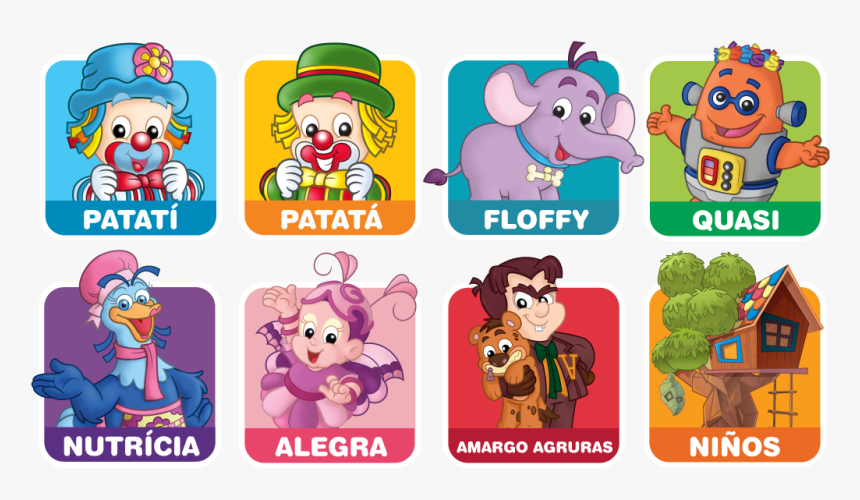 Personagens - Turma Patati Patatá, HD Png Download