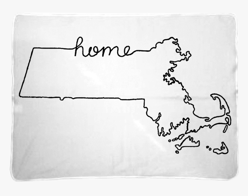Massachusetts Outline Sticker, HD Png Download