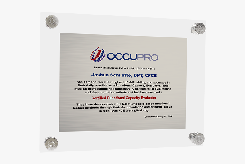 Functional Capacity Evaluator Certification - Graphic Design, HD Png Download