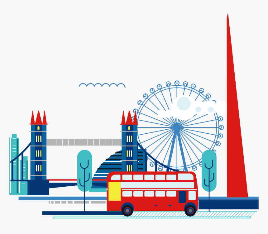 London Clipart Ferris Wheel London - Transparent London Clipart, HD Png Download