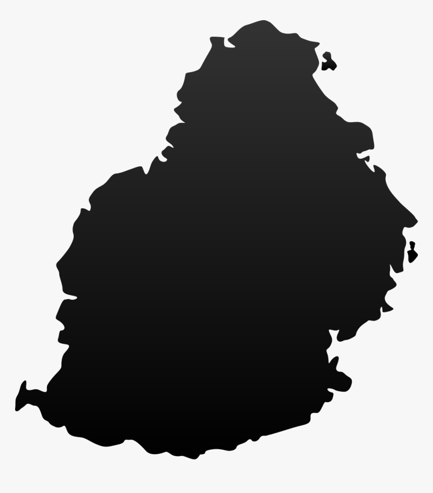 Us Map Outline Vector - Mauritius Map Vector Png, Transparent Png