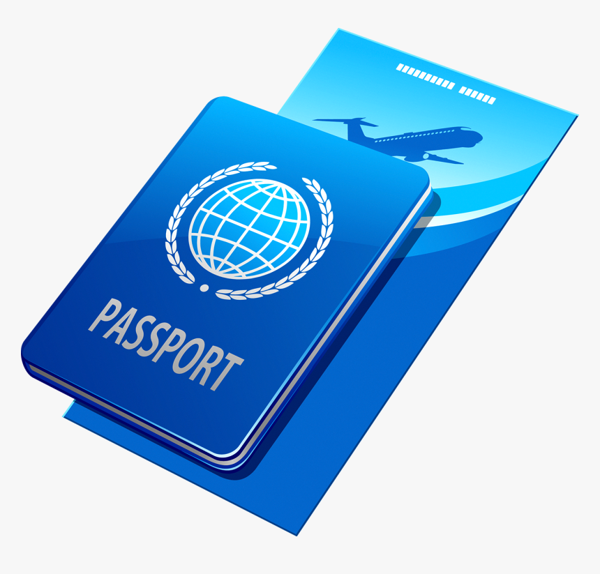Stamp Clipart Airplane Ticket - Visa Or Passport Png, Transparent Png