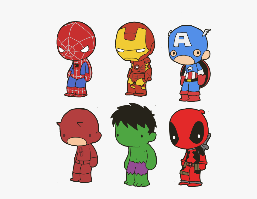 Lil - Spiderman Deadpool Iron Man, HD Png Download