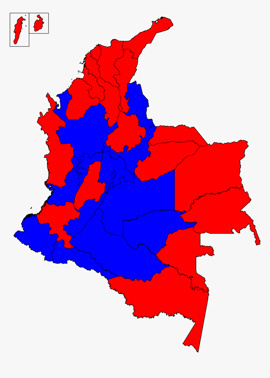 Mapa Electoral Colombia 2018, HD Png Download