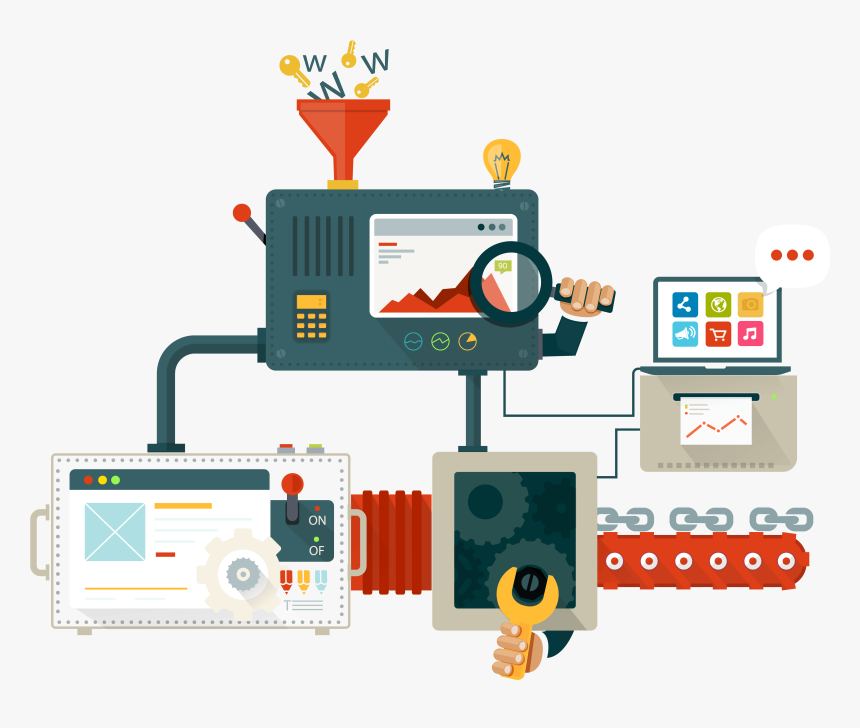 Seo Flat Design , Png Download - Data Mining, Transparent Png