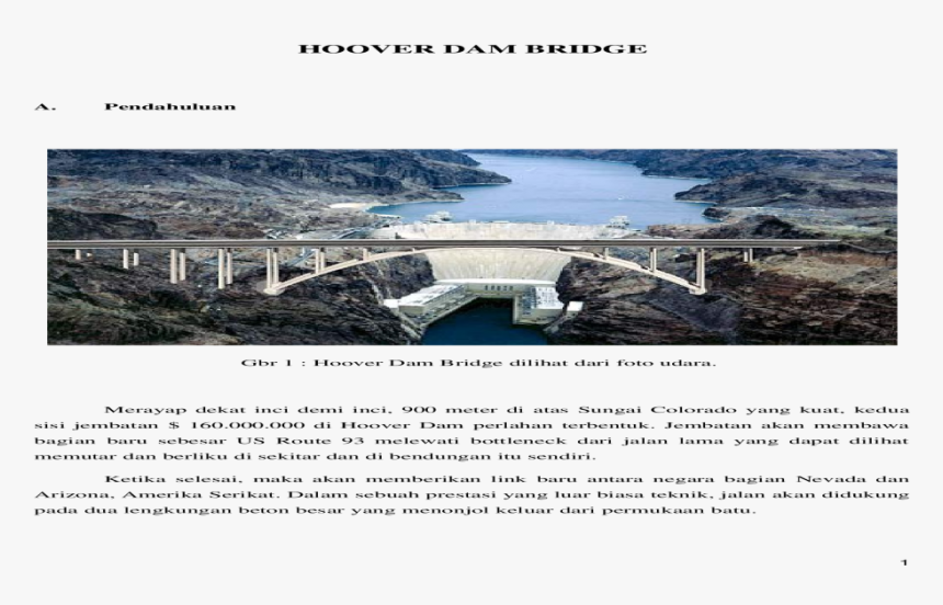 Hoover Dam Png , Png Download - Concrete Bridge, Transparent Png