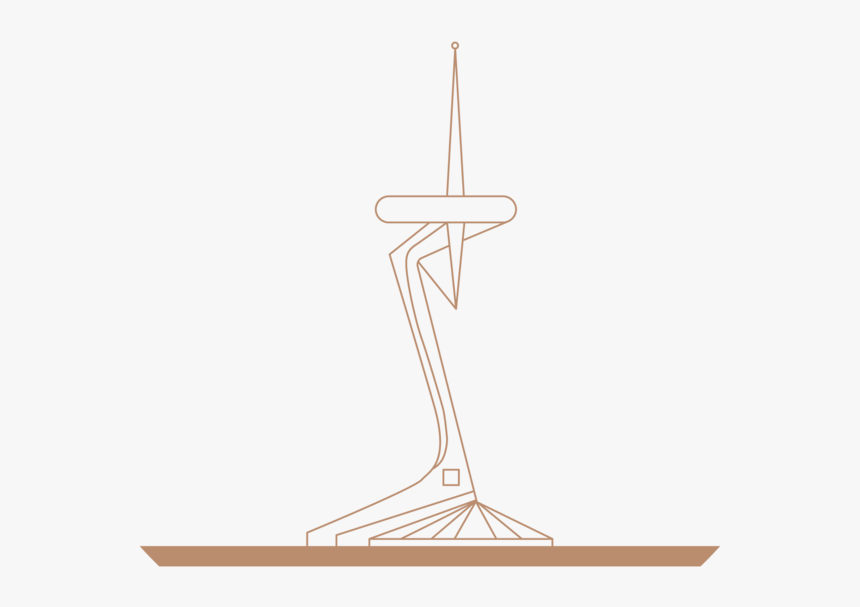 Calatrava Telecommunication Tower Icon Vector Spain - Drawing, HD Png Download