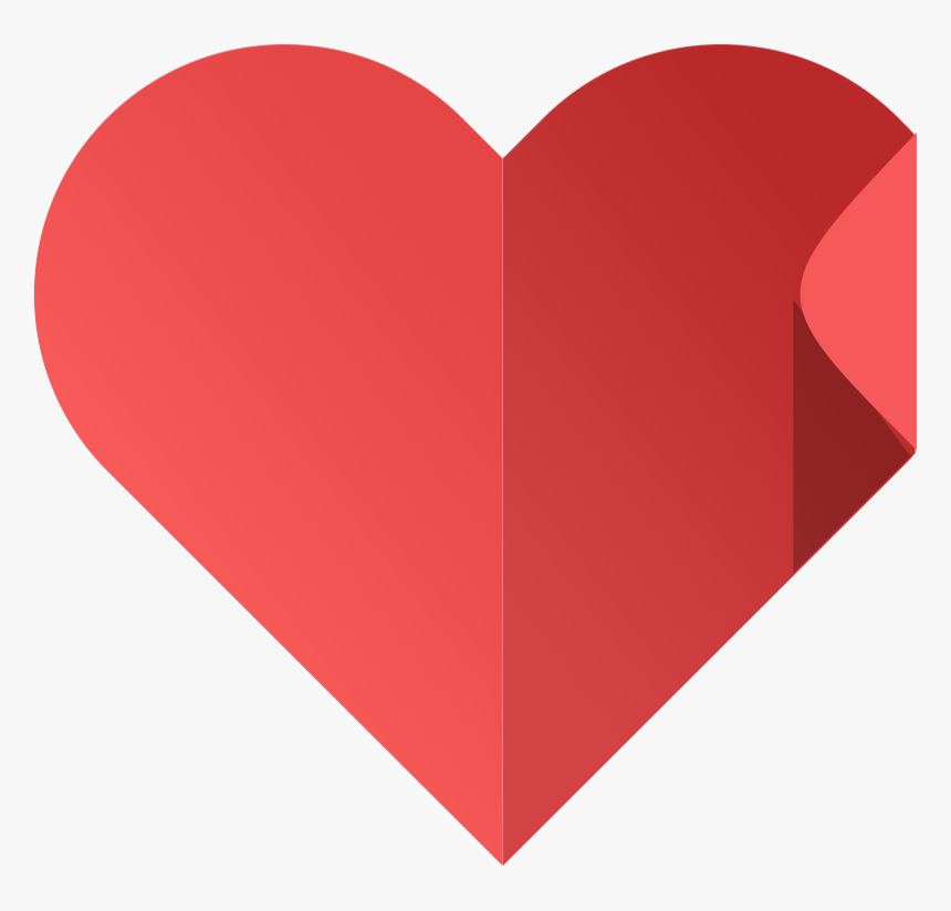 Chummy Love Heart - Flat Design Love Png, Transparent Png