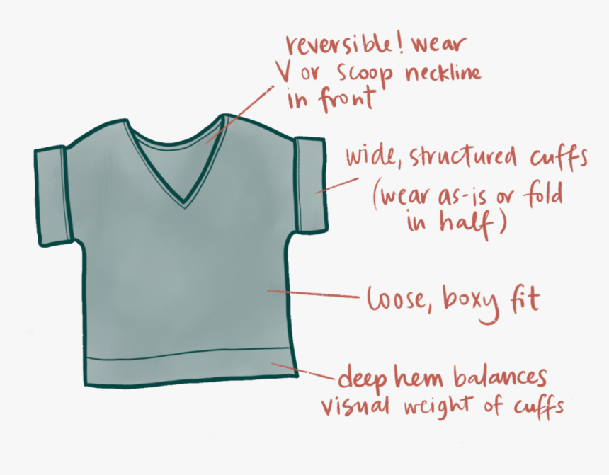 Cuff Tee Illustration - Handwriting, HD Png Download