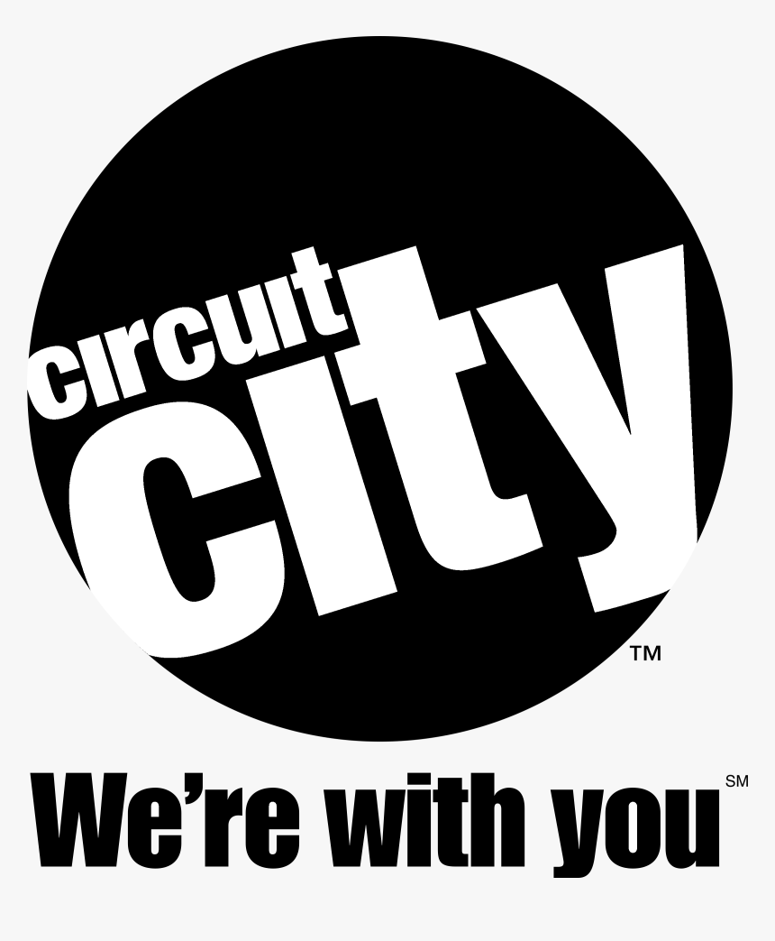 Circuit City New Logo Black And White - Circuit City Logo, HD Png Download