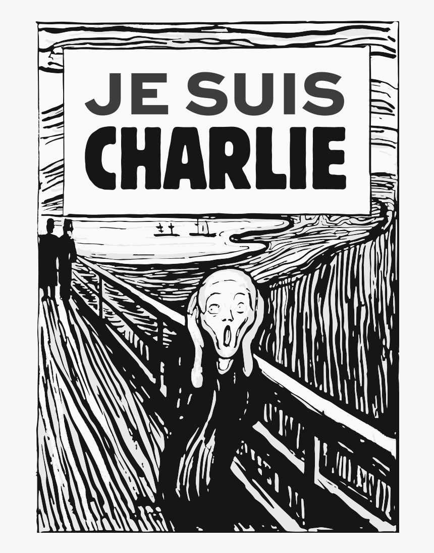 Scream Edvard Munch Black And White, HD Png Download