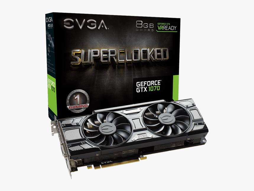 Gtx 1070 Evga Sc Black, HD Png Download