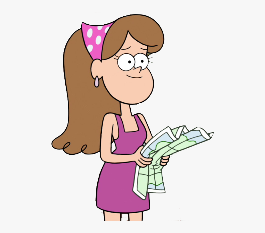 Bandana Lady Appearance - Personajes De Gravity Falls, HD Png Download